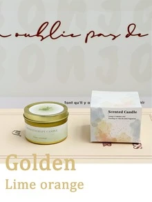 1pc Gold & Silver Scented Candle, Wedding, Birthday, Valentine's Day, Mother's Day, Father's Day Decoration, Home/Hotel Decor, Creative Gift For Friends, Family, Weddings - Multipack Set - Multicolor - View 5
