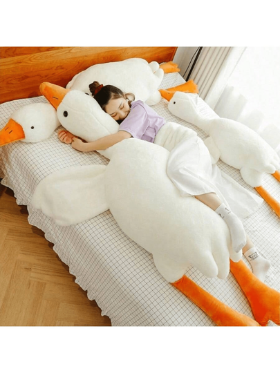 2025-Cute Big White Goose Plush Doll Doll, Soft Stuffed Animal Plushie Pillow For Sleeping, Birthday/Holiday Gift For Kids