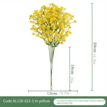 60/12/6/Pcs Luxury Artificial Baby's Breath Bouquet, Realistic Artificial Flowers, Suitable For Home Decoration, Suitable For Weddings, Wedding Supplies, Wedding Decorations, Artificial Decorations, Etc., Multi-Functional Table Display Artificial Flowers, Decorative Artificial Flowers, Used To Decorate Weddings, Mother's Day, Graduation Ceremonies - Multicolor - View 23