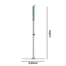 Magic Silicone Squeegee Multipurpose Floors Glass Broom 1.40m Two-Way Window Cleaner - màu xanh lá - Xem 5