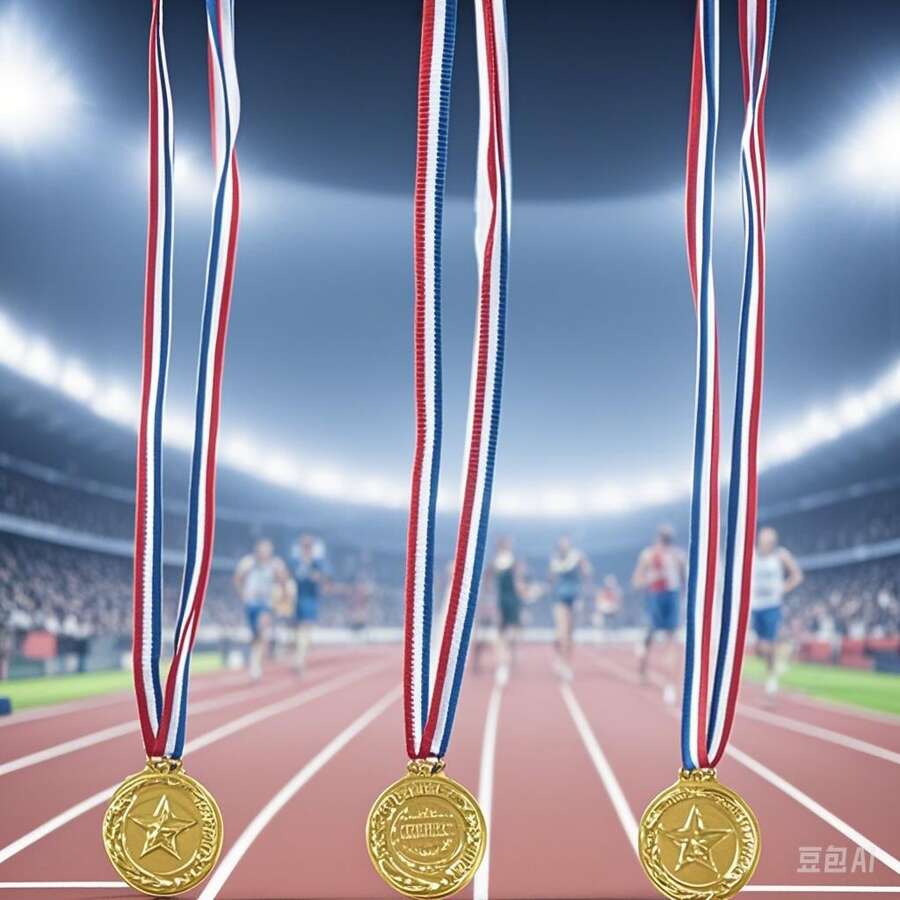 5 piezas/1 pieza Medallas con colgante chapado en oro, medallas de premio para eventos deportivos, recuerdos de fiesta