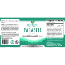Parasite Detox By Best Earth Naturals | Advanced Parasite Cleanse | De-Bugging & Gut Support Supplement For Digestive Health, Bloating, Energy, And Internal Detox | Full Body Cleanse | Made In USA And Shipped From USA | 30 Capsules - 其他 - 查看 6