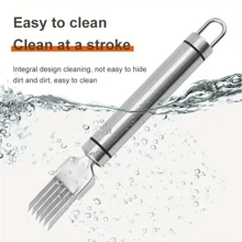 1/3pcs Multifunctional Stainless Steel Vegetable Slicer - Manual Hand-Held Onion Cutter With Multiple Blades For Efficient Slicing - Onion, Garlic, Tomato And Other Essential Kitchen Tools - No Electricity Needed, Vegetable Slicer And Chopper