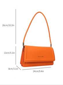 Fashionable Solid Color Vintage Minimalist Elegant Shoulder Bag