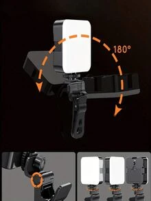 LED Camera Selfie Ring Light, Portable Clip-On Lighting Panel, Suitable For Camera/Phone/Laptop/Tablet/Computer, For Photography/Makeup/Vlogging Lighting - Multicolor - View 6