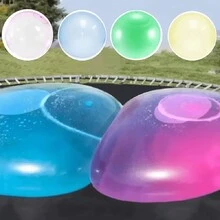 1pc, Large Thickened Inflatable Bubble Ball, Water Filled Balloon, Outdoor Toy Ball, Beach Ball, Summer Pool Party Toy, Reusable Bubble Ball - Water-Filled Inflatable Toy - Multicolor - View 6