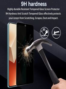 3 Stück Anti-Spion Datenschutz gehärtetes Glas Bildschirmschutz kompatibel mit Samsung Galaxy, Apple 16, Honor, Poco, Redmi und weiteren Modellen. Stoßfest, nicht zerbrechlich, Anti-Spion gehärtetes Glas ohne Blasen, einfach anzubringen, robust. Unterstützt kein Fingerabdruck-Entsperren. Geschenk für Geburtstag, Familie, Freunde Handybildschirmschutz, Handyzubehör wasserdicht stoßfest kratzfest Anti-Fingerabdruck Vollabdeckung