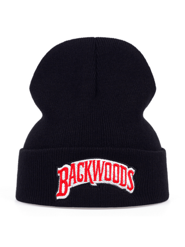 1pc Knitted Beanie Hat, Fashionable Embroidery, Comfortable Material, Unisex Design, Suitable For Spring, Summer, Autumn, Winter