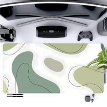 Abstract Floral Minimalist XXL Mouse Pad Gaming Accessories Office Gamer Keyboard Green Desk Mat Non-Slip Laptop Rubber Mousepad,School Supplies,Back To School Gaming Mouse Pad