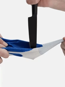 1 szt. drukowana w 3D temperówka do wierteł, elektryczna przystawka do ostrzenia wierteł, niebieskie rękawice robocze z powłoką nitrylową (mogą być noszone zarówno przez mężczyzn, jak i kobiety), stara temperówka do wierteł, szlifierka kątowa z dużym ostrzem do ostrzenia wierteł, wiertła o średnicy od 2 do 13 mm, temperówka 155 mm, wykonana z plastiku, nie wymaga prądu