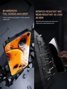 3 Stück Anti-Spion Datenschutz gehärtetes Glas Bildschirmschutz kompatibel mit Samsung Galaxy, Apple 16, Honor, Poco, Redmi und weiteren Modellen. Stoßfest, nicht zerbrechlich, Anti-Spion gehärtetes Glas ohne Blasen, einfach anzubringen, robust. Unterstützt kein Fingerabdruck-Entsperren. Geschenk für Geburtstag, Familie, Freunde Handybildschirmschutz, Handyzubehör wasserdicht stoßfest kratzfest Anti-Fingerabdruck Vollabdeckung