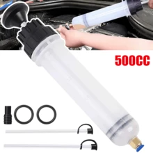 Lislark 500 Cc Car Oil Fluid Extractor Fluid Syringe Pump Manual Suction Transfer Filling - Transparent 500ML - View 4