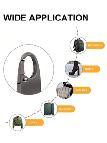 5/10pcs S-Shaped Clip Carabiners, Keychain, Metal Snap Buttons For Zipper Replacement, Suitable For Fishing, Camping, Outdoor Activities, Zipper Pulls, Connected Clasp, Anti-Theft School Supplies, Teacher Gifts