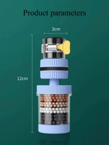 1pc Kitchen Faucet Filter - Home Faucet Water Purifier And Splash Extender, Fits Faucets 15mm To 32mm In Diameter. It Features 360° Swivel Faucet, Universal Filter, And 6-Layer Fine Filtration System To Easily Remove Various Impurities. - Multicolor - View 6