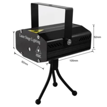 Mini proyector láser de dos colores con luz LED, adecuado para KTV, fiestas, cumpleaños, celebraciones navideñas. - Azul - Ver 6