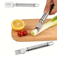 1/3pcs Multifunctional Stainless Steel Vegetable Slicer - Manual Hand-Held Onion Cutter With Multiple Blades For Efficient Slicing - Onion, Garlic, Tomato And Other Essential Kitchen Tools - No Electricity Needed, Vegetable Slicer And Chopper