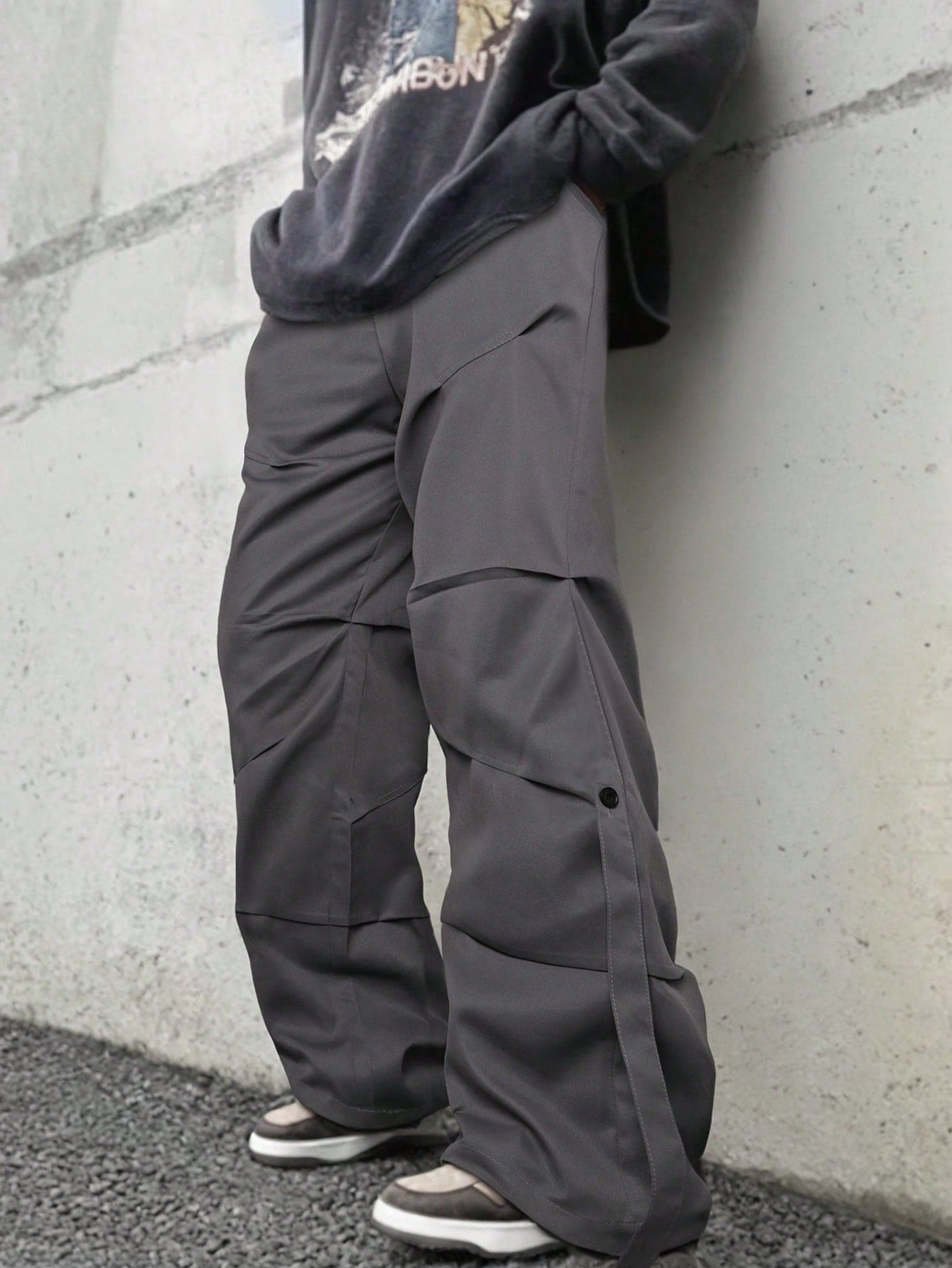 Yemwry Men's Solid Color Pocket Casual Pants, Everyday Wear