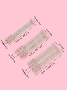 5pcs Multi-Color Plus 7.87 Inch Stretchy Bra Extender 3-Row Hook Lingerie Extension Strap - Multicolor - View 8