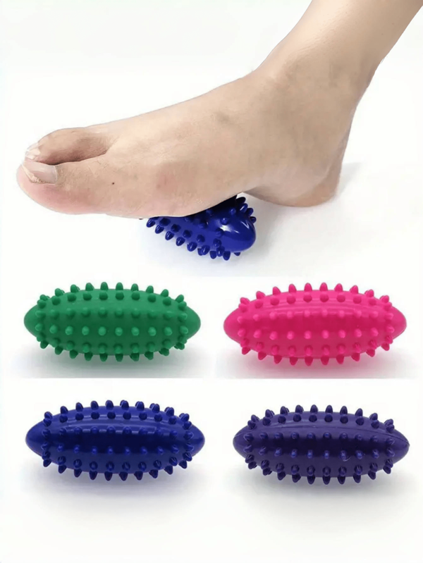 Bola de massagem tipo ouriço, 1 peça, ferramenta de massagem com pontas de PVC para estimulação de corpo inteiro, acessórios duráveis para fitness e esportes, acessórios de ginástica para uso doméstico em todo o corpo