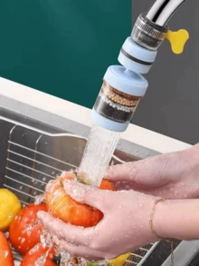 1pc Kitchen Faucet Filter - Home Faucet Water Purifier And Splash Extender, Fits Faucets 15mm To 32mm In Diameter. It Features 360° Swivel Faucet, Universal Filter, And 6-Layer Fine Filtration System To Easily Remove Various Impurities. - Multicolor - View 3