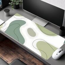 Abstract Floral Minimalist XXL Mouse Pad Gaming Accessories Office Gamer Keyboard Green Desk Mat Non-Slip Laptop Rubber Mousepad,School Supplies,Back To School Gaming Mouse Pad
