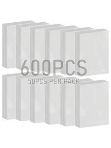 600 张哑光白色卡套，完美适合标准卡片，用于交易卡、体育卡、棒球卡、TCG、迷你照片 - 耐用而优雅的洗牌