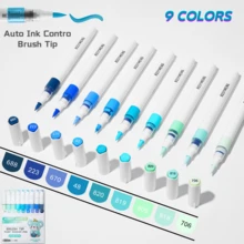 ROSYMENG 9/162 Colors Acrylic Paint Markers, Acrylic Art Permanent Markers Pen, Acrylic Marker For Rock Canvas Wood Glass Fabric Painting Coloring Pen