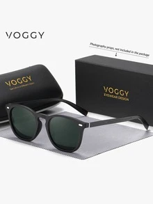 VOGGY 時尚極簡復古金屬 UV400 偏光太陽眼鏡，男女通用，適合運動、開車、戶外騎行、釣魚、度假旅行、派對裝飾道具禮物 - 彩色 - 查看 3