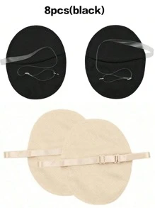 Almohadillas ultrarresistentes antitraspirantes para axilas para hombres y mujeres - 10/8/6/4/2/1 pieza de protectores de axilas invisibles, con adhesivo extra y transpirables para hiyab/tobe - Protección contra el sudor durante 24 horas en calor, gimnasio, viaje (lavable)