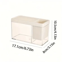 1 Stück multifunktionaler transparenter Schreibtischaquarium und Blumentopf - Doppelnutzung, geeignet für kleine Goldfische und Amphibien - Mini Kampffischbecken, Büro Schreibtisch Kleinfischbecken, Stifthalter Aufbewahrungsfischbecken - Schaffe eine andere Schreibtischlandschaft