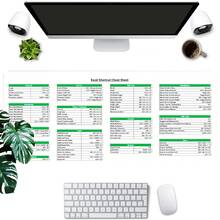 Excel Shortcut Keys Gaming Mouse Pad Practical Design Mousepads Extended Large Desk Mat With Stitched Edge Non-Slip Rubber Base For Home Office Decor Desk Pad 35.4x15.7 Inch Perfect Gift For Men Women Friends Back To School - Multicolor - View 4