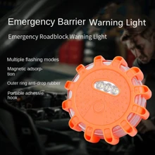 1 luz de advertência de emergência para veículo, luz de advertência de construção externa, luz intermitente de trânsito, luz de emergência externa, luz de trabalho de emergência, ímã forte, luz de emergência externa de LED portátil, 15 LEDs, pilha AAA (não incluída), à prova d'água e de choque, luz de sinalização externa, luz intermitente de teto e carroceria