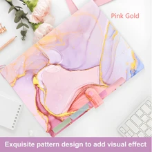 Stylish Funky File Organizer With 5 Pockets And 16 Labels, Natural Marble Expanding File Folder, Make Your Study, Life And Work Be Different - 8 Patterns Optional Back To School,Back To School,School Supplies