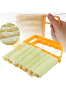 Versatile Window Blind Duster Brush, Allows Cleaning Window Blinds Without Removing Screens Or Causing Water Spills, Also Suitable For Cleaning Other Narrow Spaces, Removable And Washable