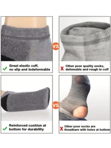 5/10/20/30 Pairs Men's Shock-Absorbing Ankle Socks, No Show Socks, Low-Cut Comfortable Casual Socks For Sports, Leisure, Commuting, Breathable Summer Wear - Multicolor - View 5