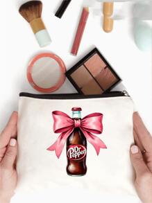 1/2/3/4/5 pièces, Sac de toilette humoristique en canevas - Léger, pliable, trousse de maquillage avec fermeture éclair Facile à nettoyer, étui à maquillage polyvalent pour les voyages et les cadeaux de vacances. Fournitures scolaires, essentiels de voyage, sacs à maquillage, sacs à cosmétiques, organiseur de maquillage, imprimé léopard, chien saucisse, cadeaux pour femmes