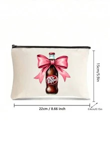 1/2/3/4/5 pièces, Sac de toilette humoristique en canevas - Léger, pliable, trousse de maquillage avec fermeture éclair Facile à nettoyer, étui à maquillage polyvalent pour les voyages et les cadeaux de vacances. Fournitures scolaires, essentiels de voyage, sacs à maquillage, sacs à cosmétiques, organiseur de maquillage, imprimé léopard, chien saucisse, cadeaux pour femmes