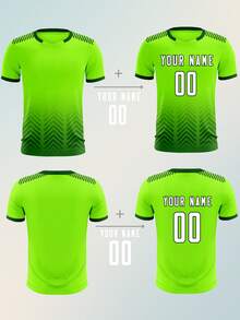 Custom Soccer Jersey Set Sports Team Training Soccer Uniforms Personalized Name Number Soccer Jerseys For Youth Men Women - Green - View 2