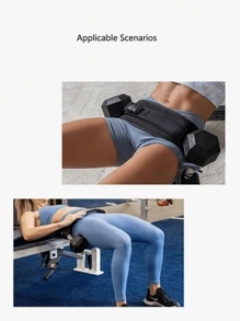 1 Piece Black Hip Belt With Dumbbell Hip Push Portable Weight Training Belt For Men And Women's Fitness Dynamic Auxiliary Belt Comfortable Weight Training Auxiliary Gym Accessories