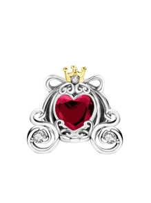 1 pieza Cuentas de plata de ley 925 con diseño de amante de calabaza en carreta, adecuado para pulseras y brazaletes de mujer, manualidades de joyería y combinación con atuendos diarios como decoración de joyería para chicas