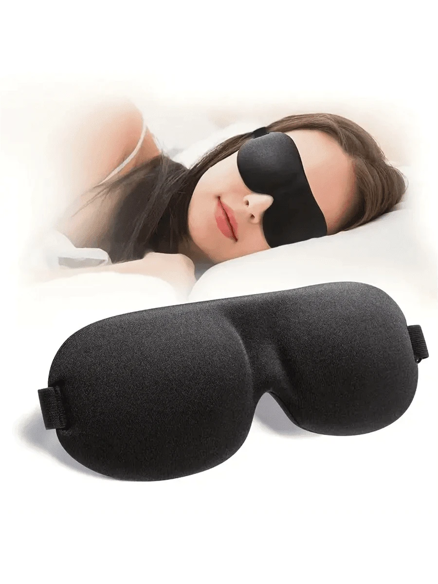 3D 遮光睡眠眼罩,1/3/5/10 片装,午休用品。给自己一个好觉,送给妈妈的个性化礼物,最后一刻的礼物,母亲节创意,母亲节礼物,送给妈妈的手工卡片,50 美元以下最佳母亲节礼物 - 黑色眼罩 - 查看 1