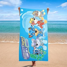 1 pieza Toalla de playa de microfibra ultra suave, de secado rápido, alta absorbencia, impresión digital, toalla de baño de calidad de hotel extra grande para accesorios de viaje y esenciales de playa