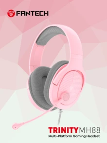 FANTECH Stereo Gaming Headset, Wired Gaming Headset With 6.5ft Cord, Noise-Proof Over Ear Headphones With Mic, LED Light, Black/White/Pink - one-size - View 13