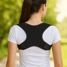 1 pièce Bandoulière de formation physique multifonctionnelle réglable, convenant aux hommes et aux femmes. Correcteur de posture, soutien dorsal, sangle d'épaule invisible ouvrant la poitrine, ceinture lombaire anti-voûte respirante, ajusteur de posture assis, support pour le cou et les épaules - idéal pour un port quotidien, stabilisation de la clavicule - favorise les accessoires de gym à bonne posture