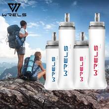 WRELS 1pc New Large Mouthpiece Soft Water Bottle, Foldable Portable Sport Water Bottle For Cycling, Hiking, Jogging, Fitness - Multicolor - View 1