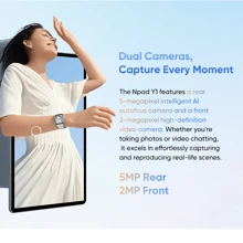 N-One NPad Y1 Android 14 Tablet / CPU RK3562 2.0Ghz /8GB(4+4)RAM+64GB Rom/ 10.1" 1280*800 Screen / 5G WIFI/ 5000mah / Type-C / 2MP+5MP Camera/ With Free Leather Case, Keyboard, Type-C Cable (No Adapter)