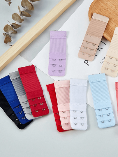 3 قطع من أداة إطالة صدرية من الفولاذ المقاوم للصدأ للحلقات المزدوجة والخطاف ملحق ملابس داخلية