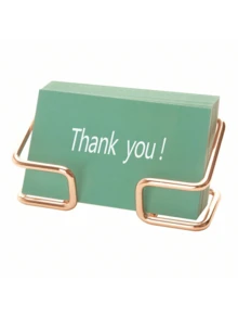 1pc Metal & Acrylic Clear Base Business Card Holder Stand, Suitable For Banquet Invitation Cards, Party Event Card Organizer, Luxury Party Card Display Rack, Halloween & Party Card Holder Back To School Valentine Day Mother's Day - Multicolor - View 18
