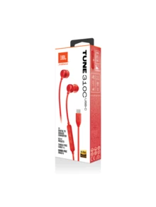 JBL TUNE310C Wired Headphones Type-C Interface Stereo In-Ear Headphones Computer Headphones Suitable For USB-C Interface Mobile Phone Red - Red - View 10