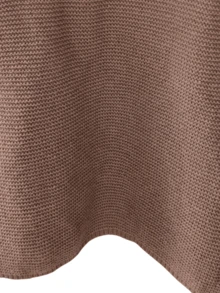 大码女式休闲纯色连帽针织开衫，百搭优雅成熟日常穿着，欧美风格